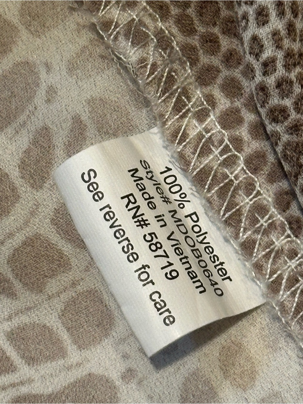 Notations Neutral Snake-Print Button-Front Blouse - Picture 10 of 10